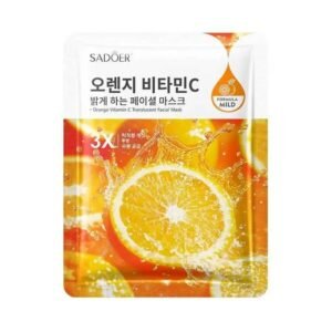 MASCARILLA FACIAL ACLARANTE CON VITAMINA C Y NARANJA
